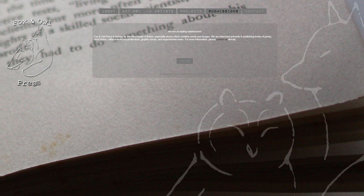 Original Site: Submissions Page